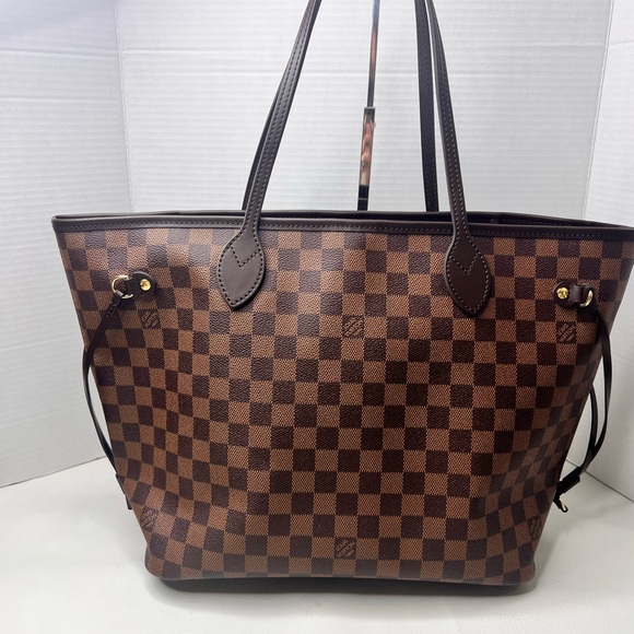 Louis Vuitton Neverfull MM Damier Ebene Tote - NEW - Picture 3 of 16